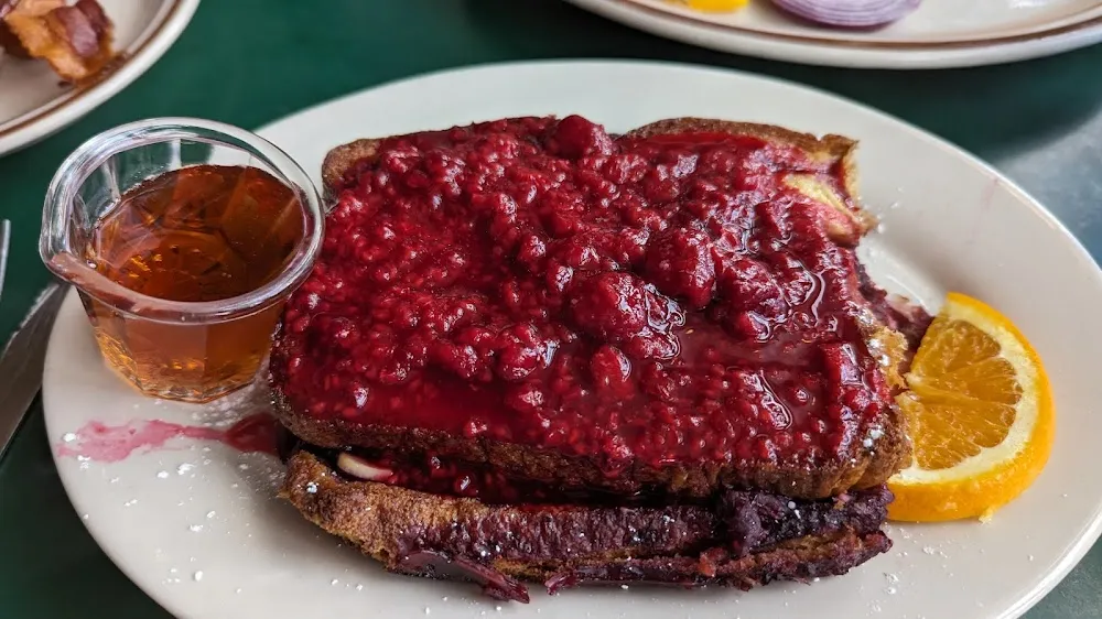 Raspberry Stuffed French Toast